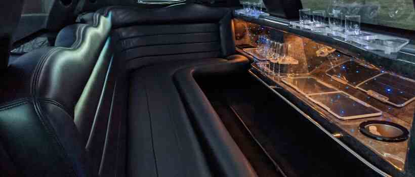 black limo inside